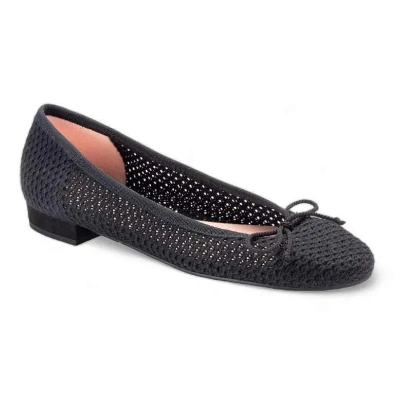 48014 - Black Micro Flats for Teen/Women by Pretty Ballerinas