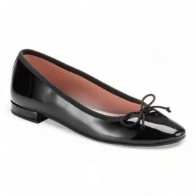 49196 - Black Patent Leather Flats for Teen/Women by Pretty Ballerinas