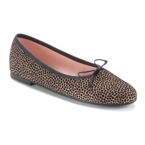 49788 - Leopard Velvet Flats for Teen/Women by Pretty Ballerinas