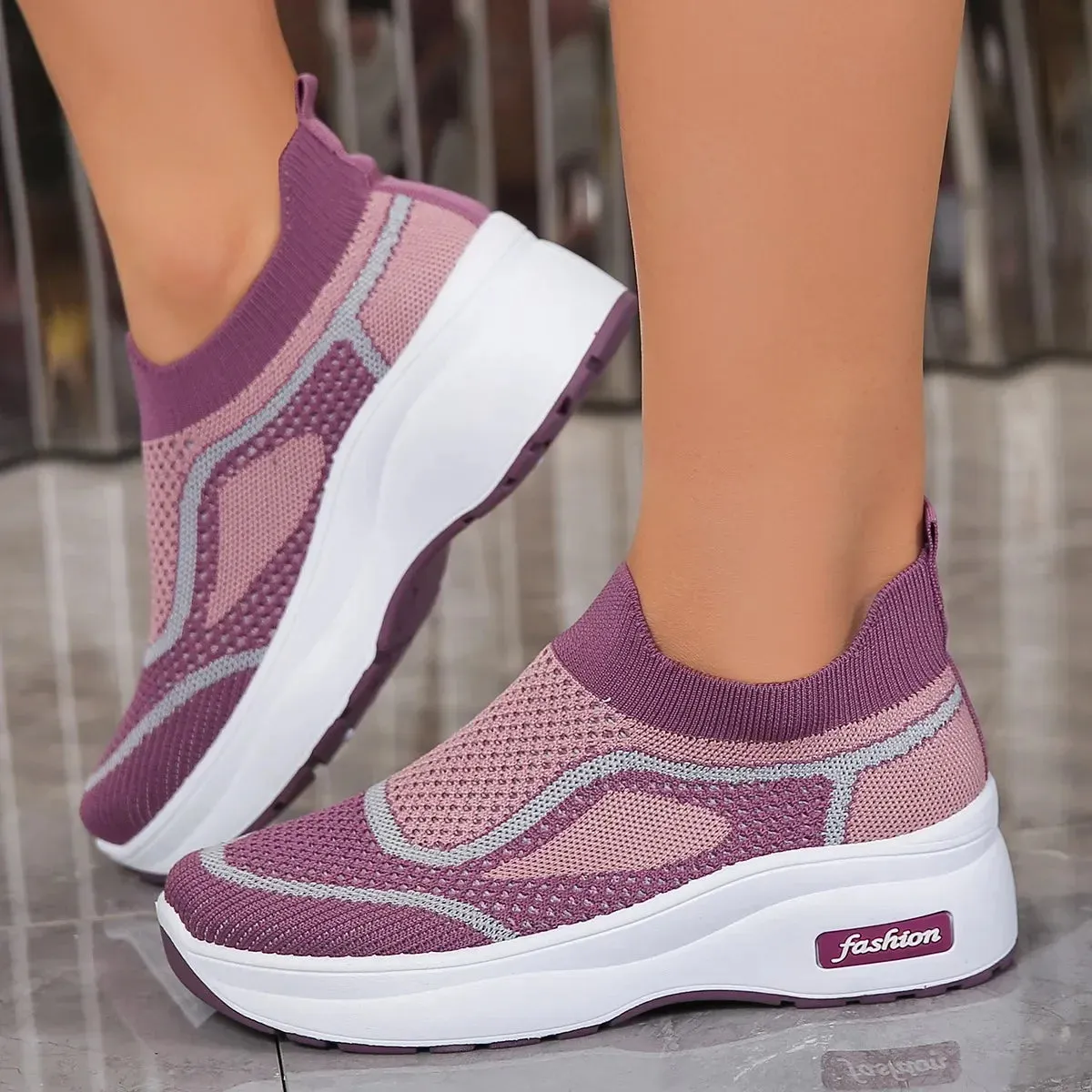 Beatrix - Stylish Slip-On Running Sneakers for Women