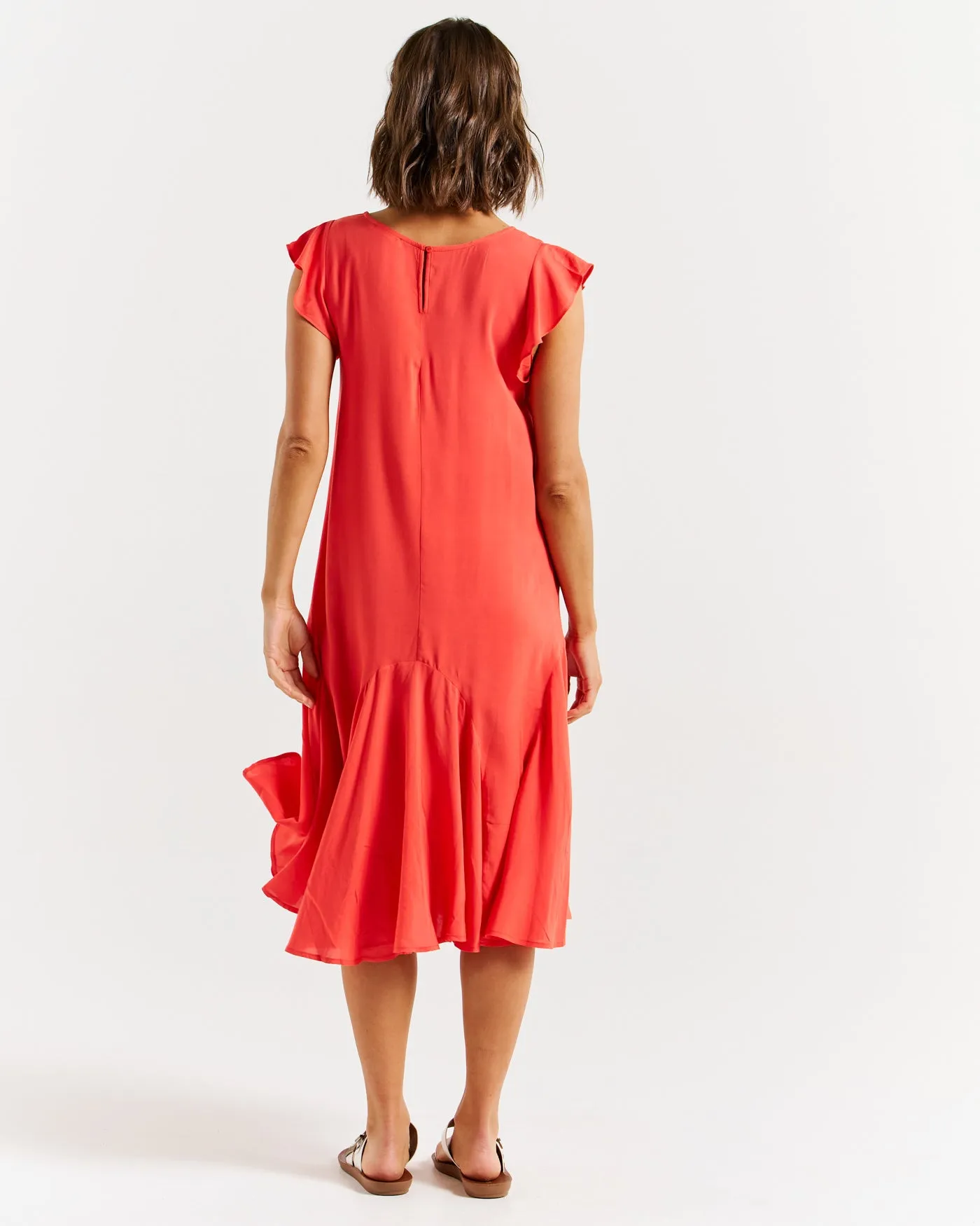 Betty Basics Hannah Dress Fiesta Red