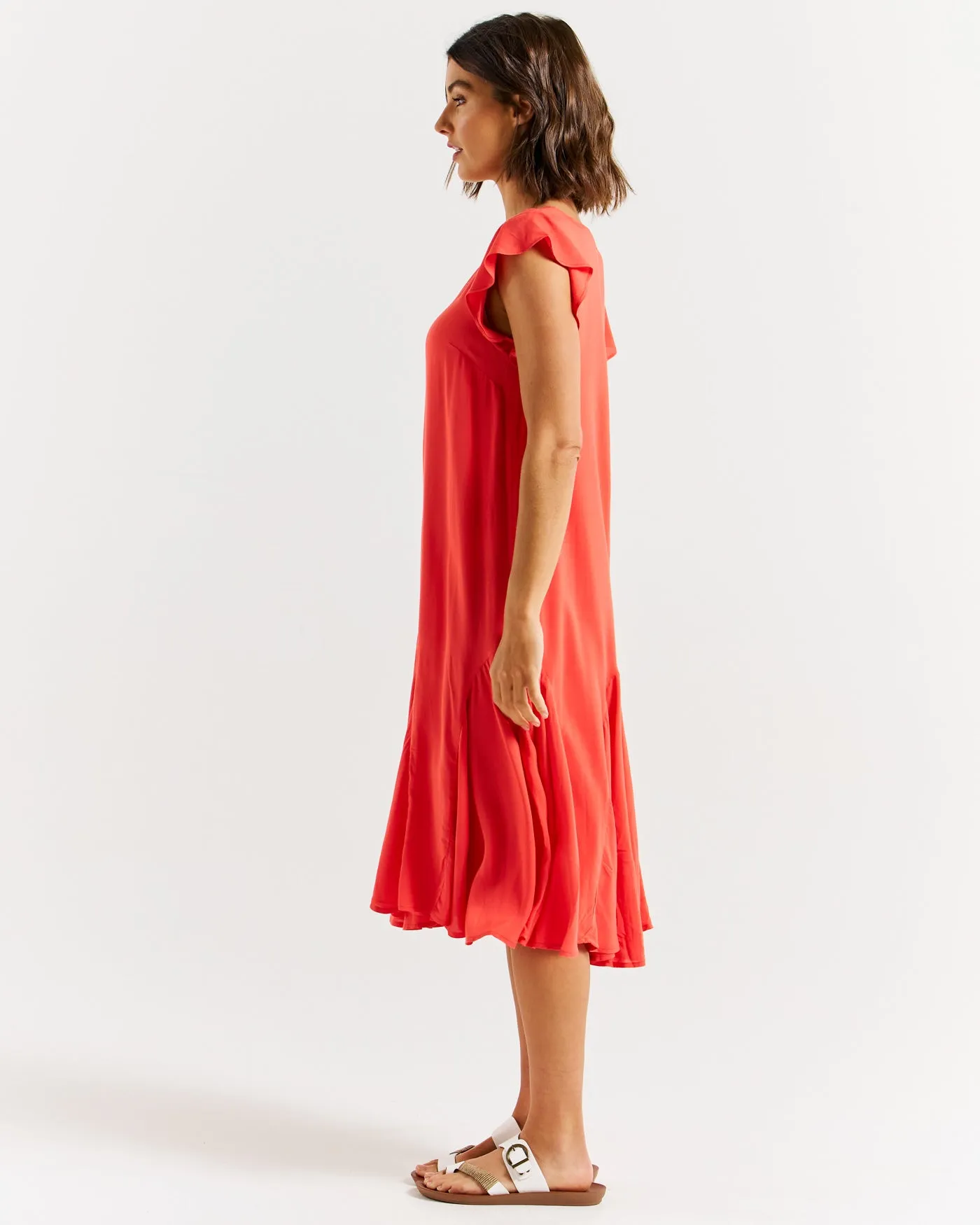 Betty Basics Hannah Dress Fiesta Red