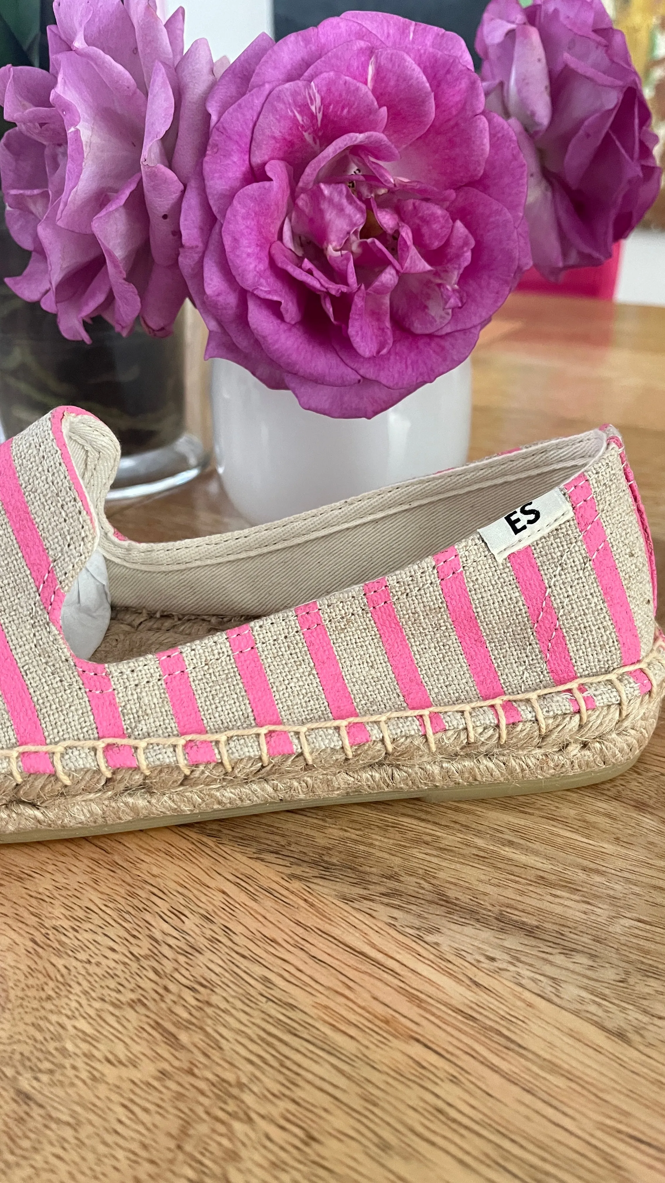 Espadrilles - Pink Stripes