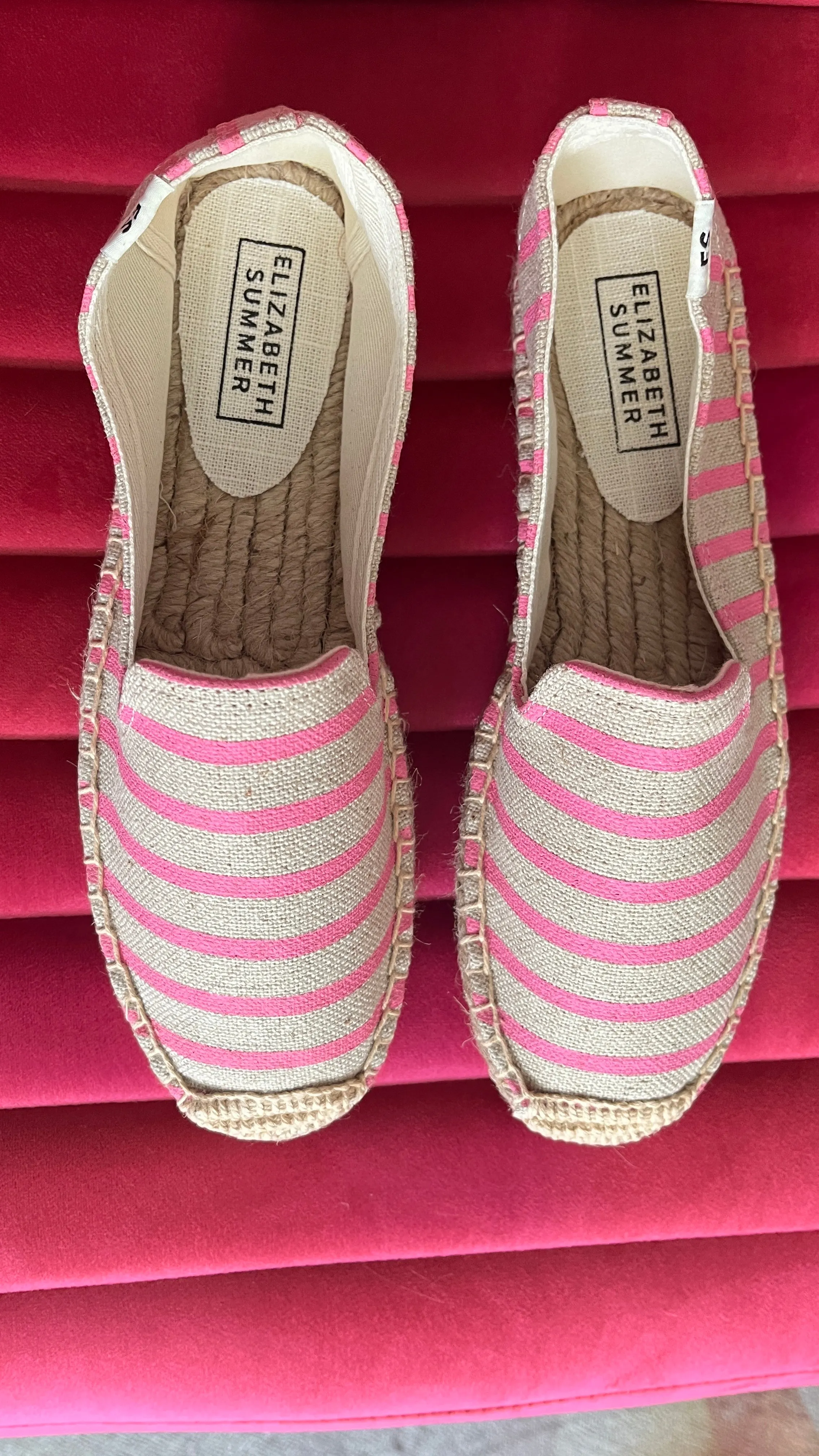 Espadrilles - Pink Stripes