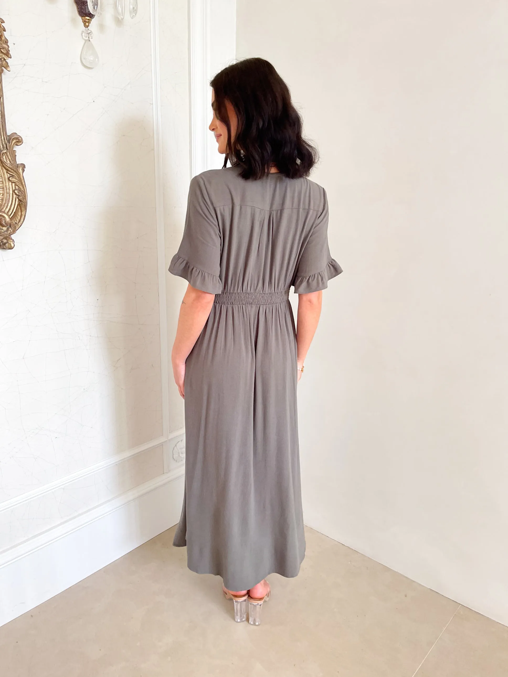 Korbella Dress - Khaki