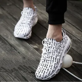 Men's Knitted Mesh Running Sneakers