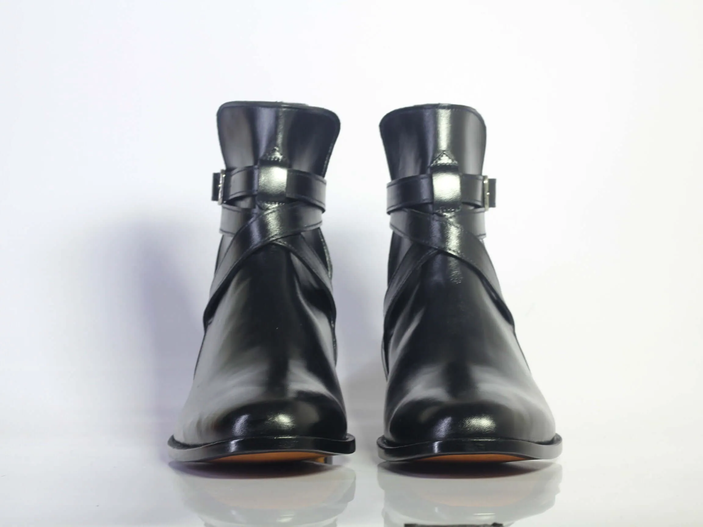 New Handmade Men's Black Leather Jodhpur Boots, Men Ankle Boots, Men Designer Boots