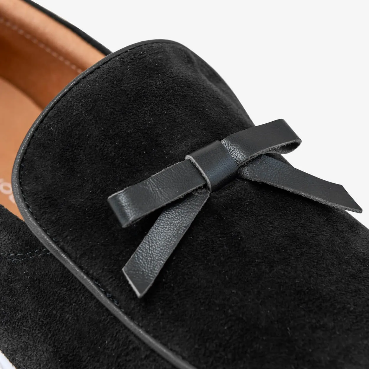 Odell Black Suede Belgian Loafer Sneakers