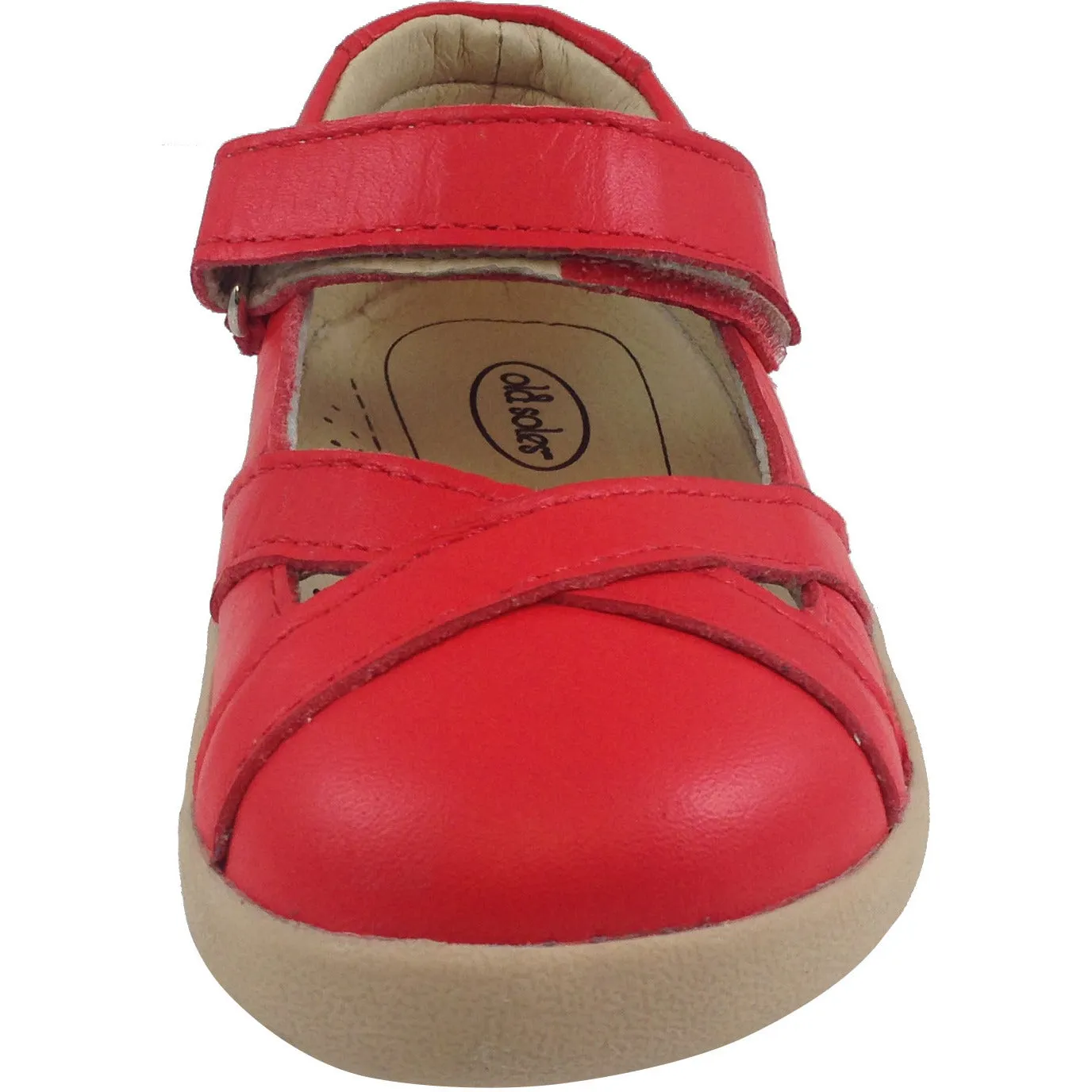 Old Soles Girl's Chianti Bright Red Flat