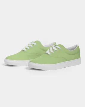 Pastel Warm Green Women's Canvas Sneakers | Women's | Bright Pastel Warm Green | C30M0Y60K0