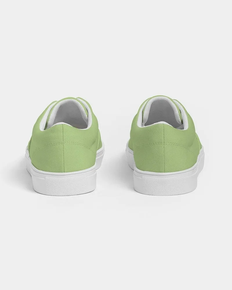 Pastel Warm Green Women's Canvas Sneakers | Women's | Bright Pastel Warm Green | C30M0Y60K0