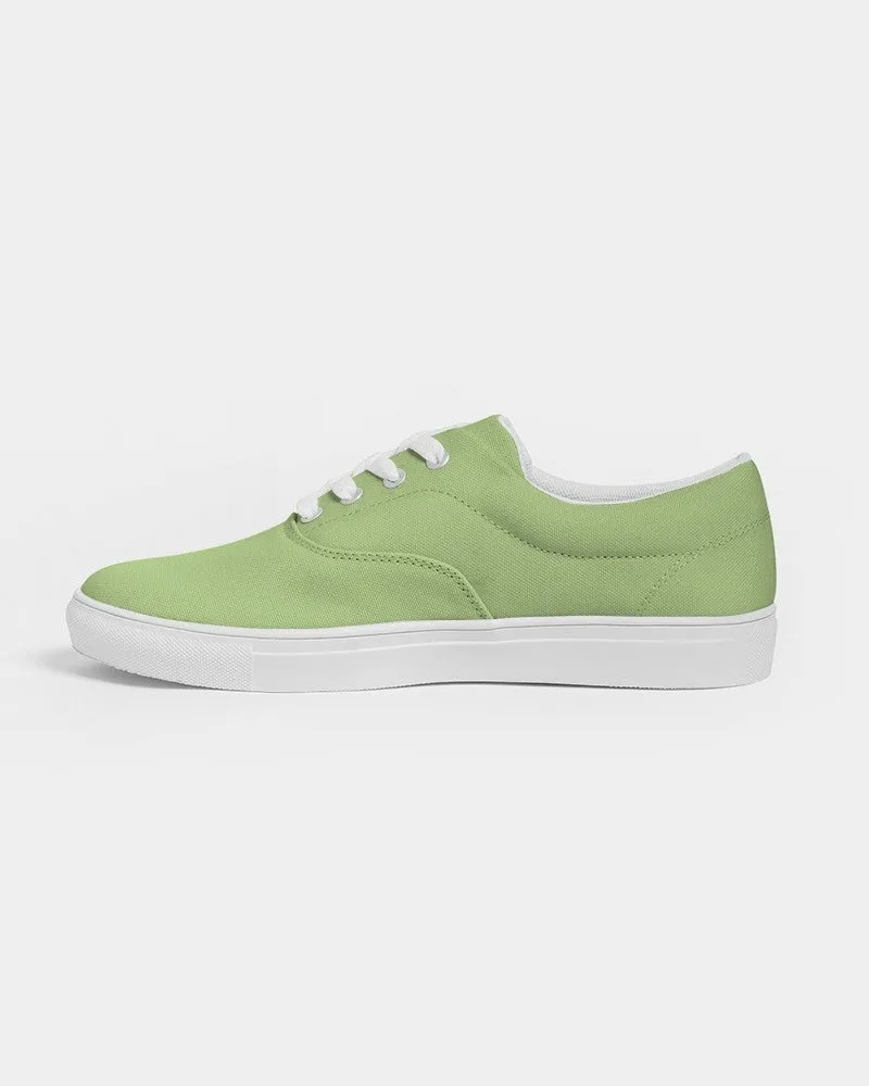 Pastel Warm Green Women's Canvas Sneakers | Women's | Bright Pastel Warm Green | C30M0Y60K0