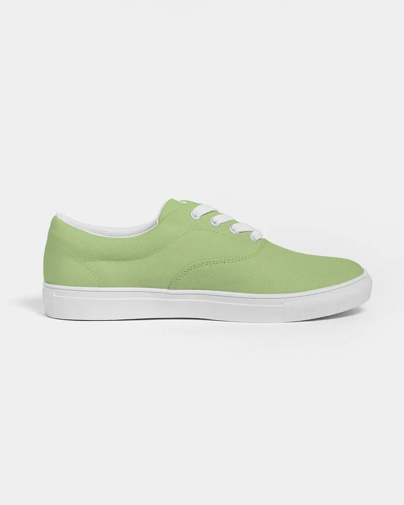 Pastel Warm Green Women's Canvas Sneakers | Women's | Bright Pastel Warm Green | C30M0Y60K0