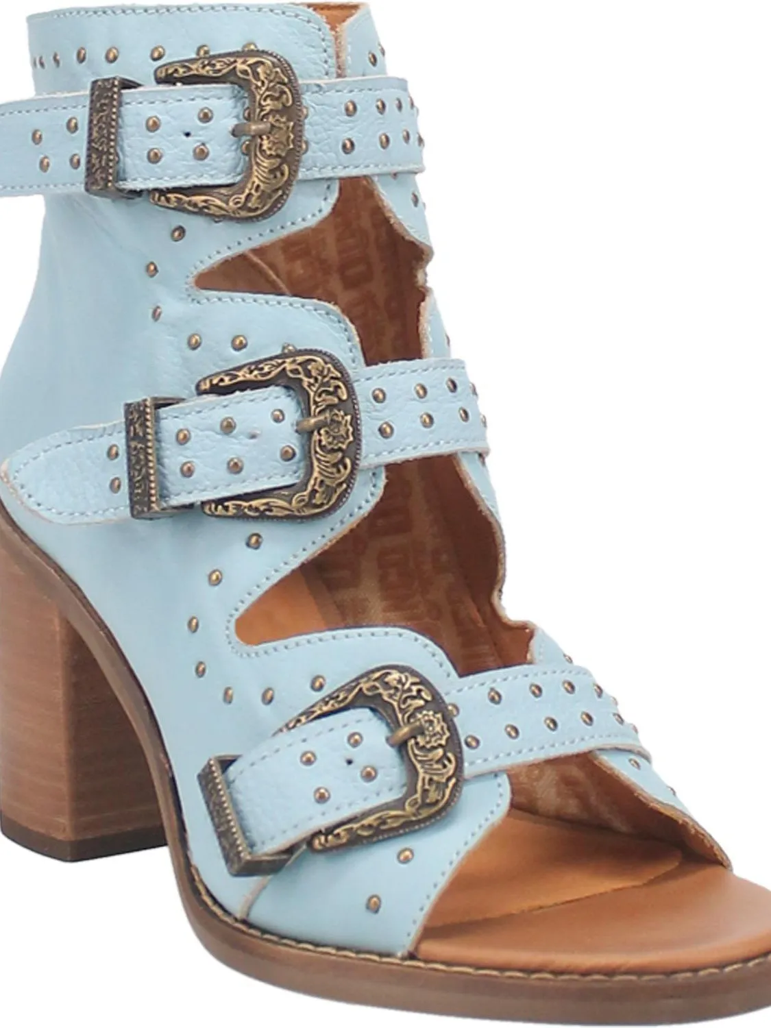 Sohiwoo Ziggy Buckle Bootie - Blue