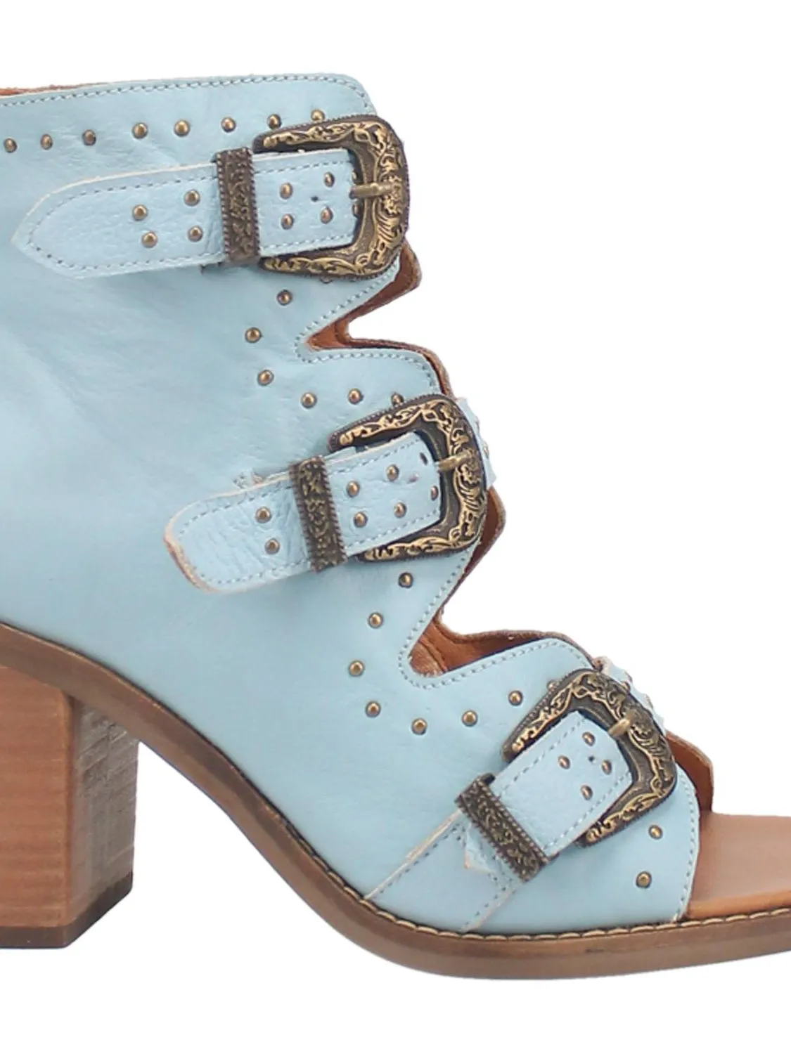 Sohiwoo Ziggy Buckle Bootie - Blue