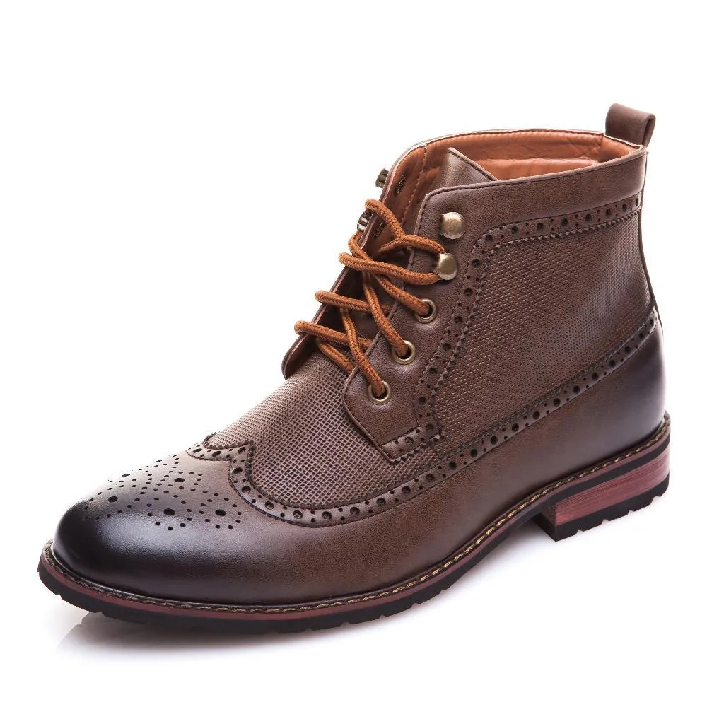 Spring/Winter Men's Fashion Lace-up High-Cut Classic Boots