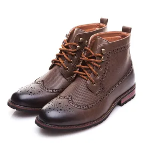 Spring/Winter Men's Fashion Lace-up High-Cut Classic Boots