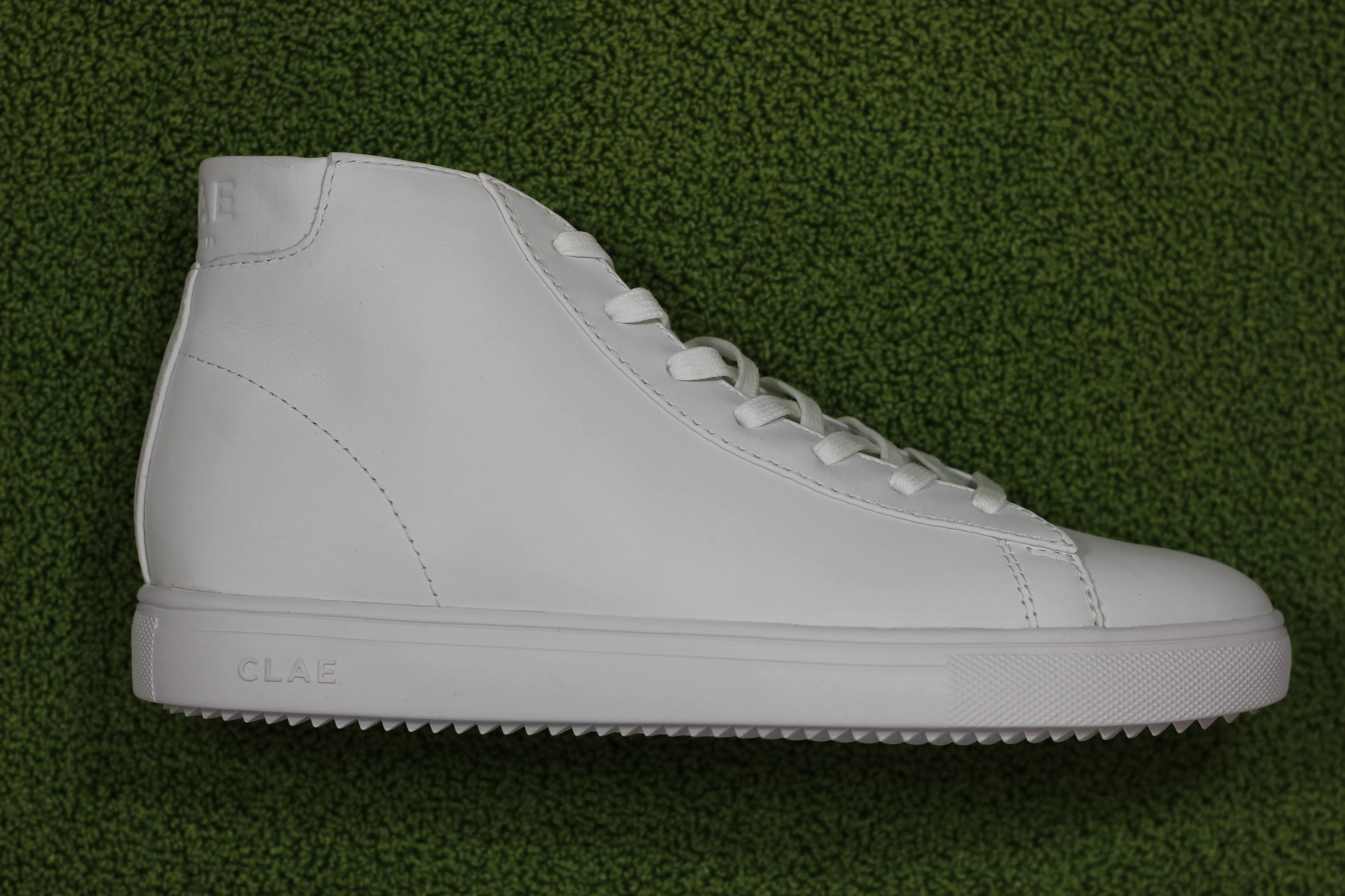 Unisex Bradley Mid Sneaker -  Triple White Leather