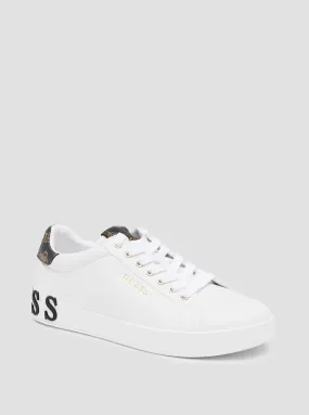 White Corlan Logo Sneakers