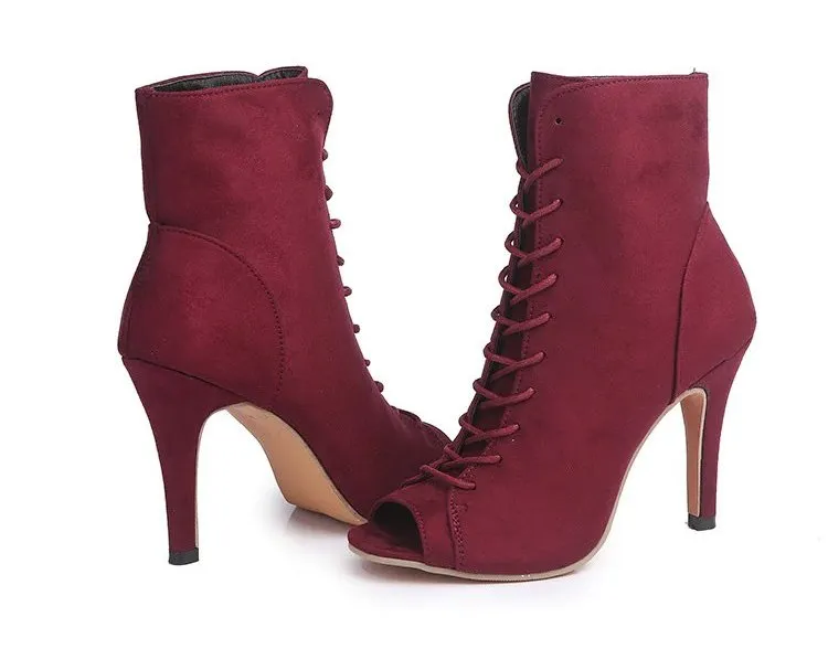 Women's Spring/Autumn Peep-Toe High-Heeled Shoes