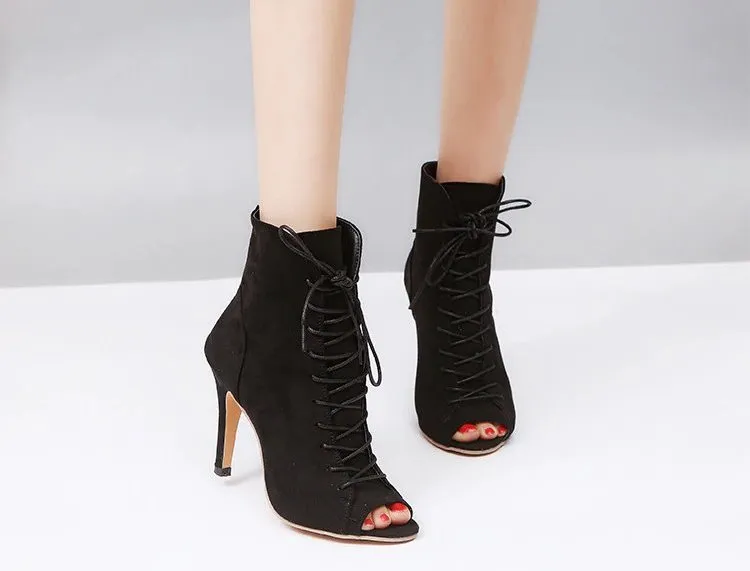 Women's Spring/Autumn Peep-Toe High-Heeled Shoes