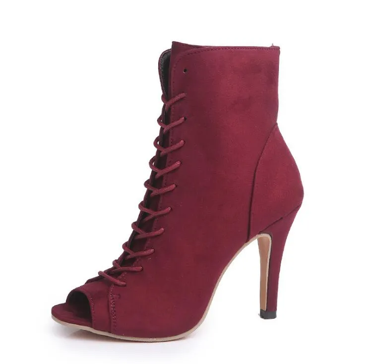 Women's Spring/Autumn Peep-Toe High-Heeled Shoes