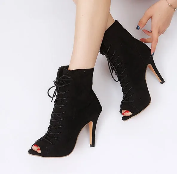 Women's Spring/Autumn Peep-Toe High-Heeled Shoes