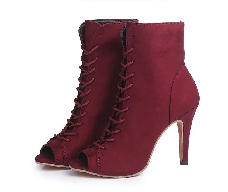 Women's Spring/Autumn Peep-Toe High-Heeled Shoes