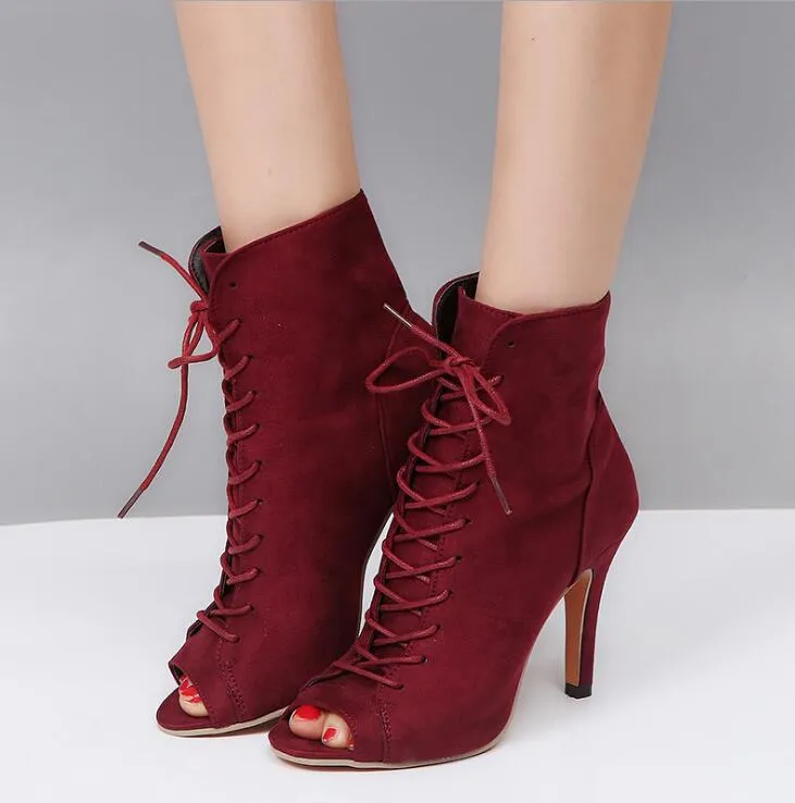 Women's Spring/Autumn Peep-Toe High-Heeled Shoes