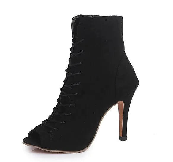 Women's Spring/Autumn Peep-Toe High-Heeled Shoes