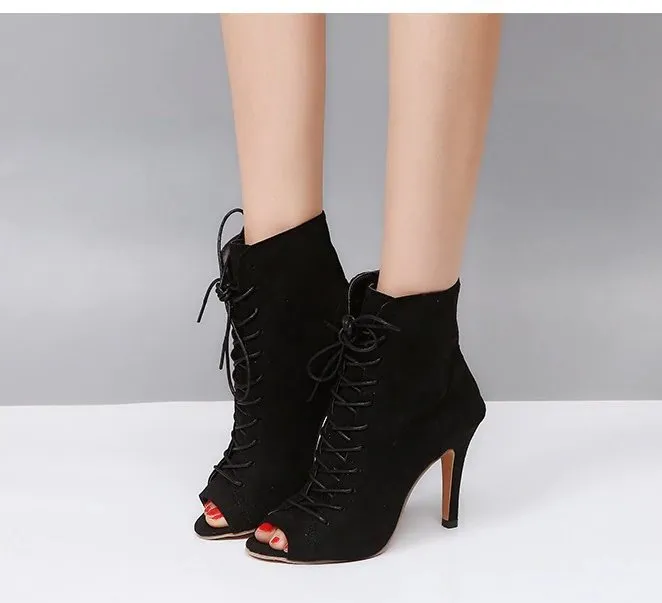 Women's Spring/Autumn Peep-Toe High-Heeled Shoes